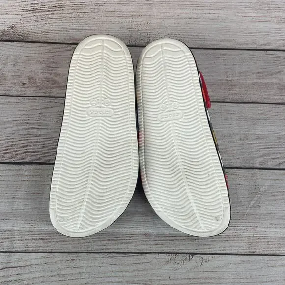 Crocs Mickey Off Sz M8 W10 Court Clogs Shoes White Disney Classic Minnie - Picture 8 of 9